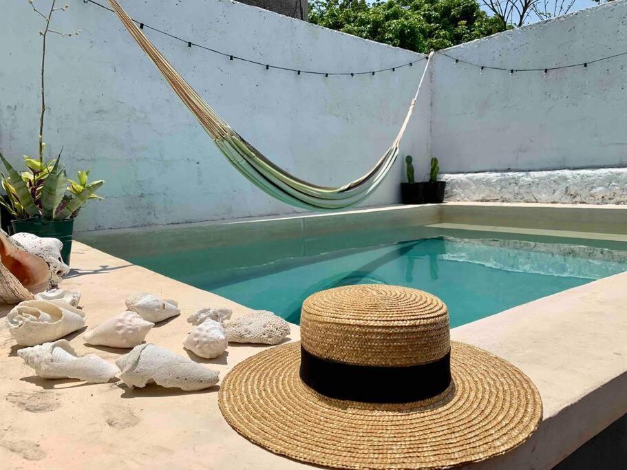 Casita Azul Colonial En El Centro De Merida. المظهر الخارجي الصورة